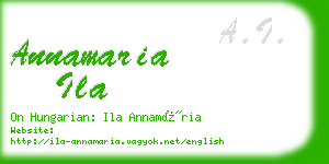 annamaria ila business card